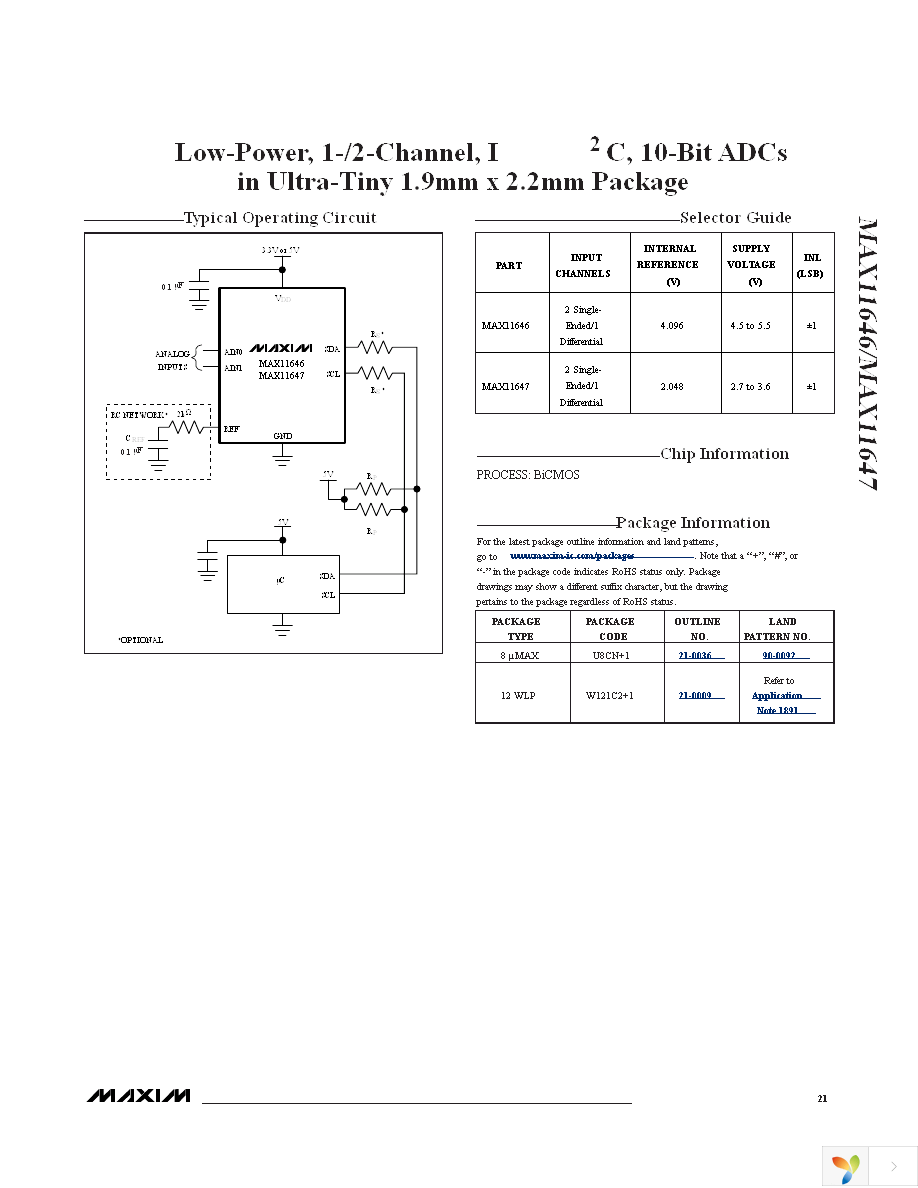 MAX11647EUA+ Page 21