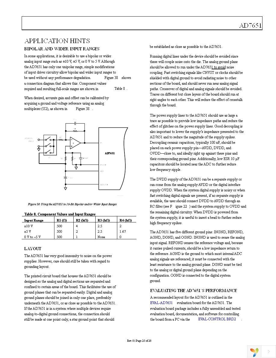 AD7651ASTZ Page 25