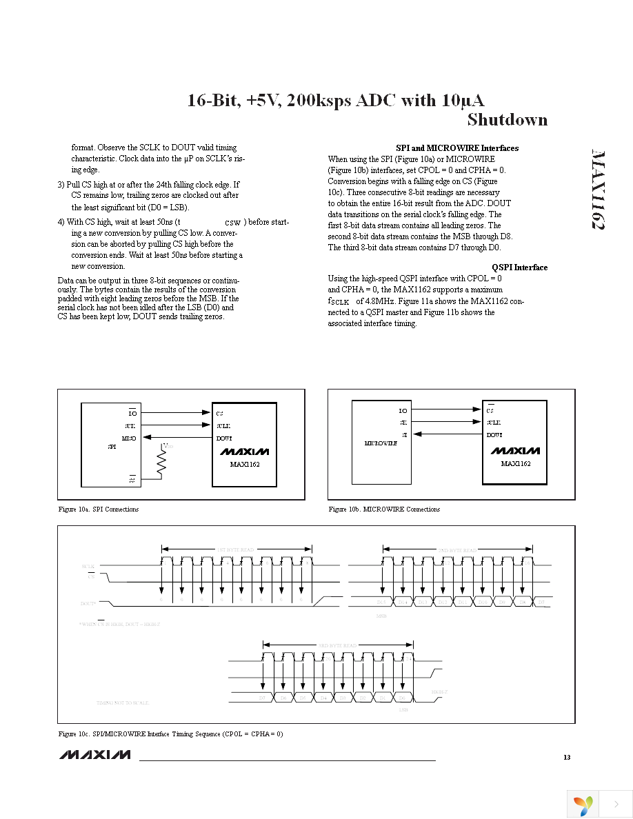 MAX1162BCUB+ Page 13