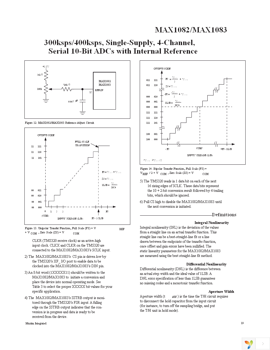 MAX1082AEUE+ Page 19