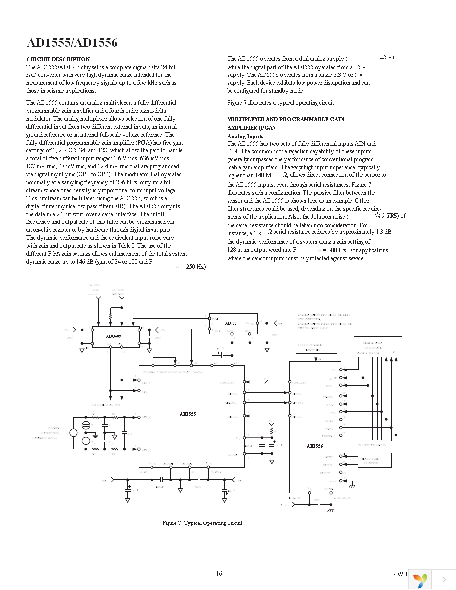 AD1556ASZ Page 16