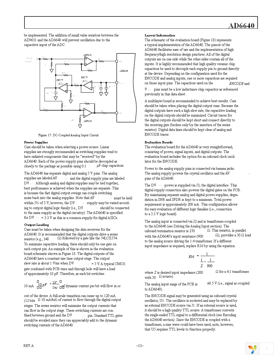 AD6640ASTZ Page 13