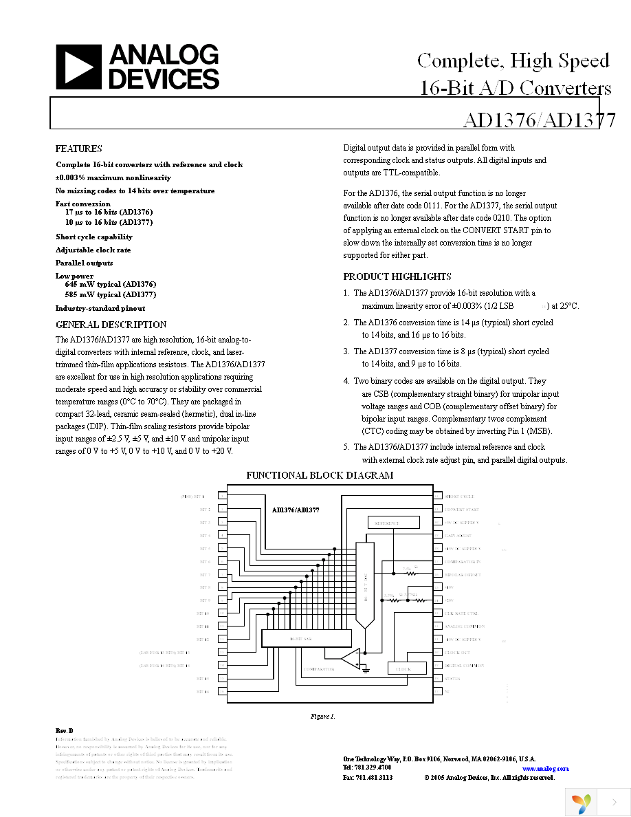 AD1376KD Page 1