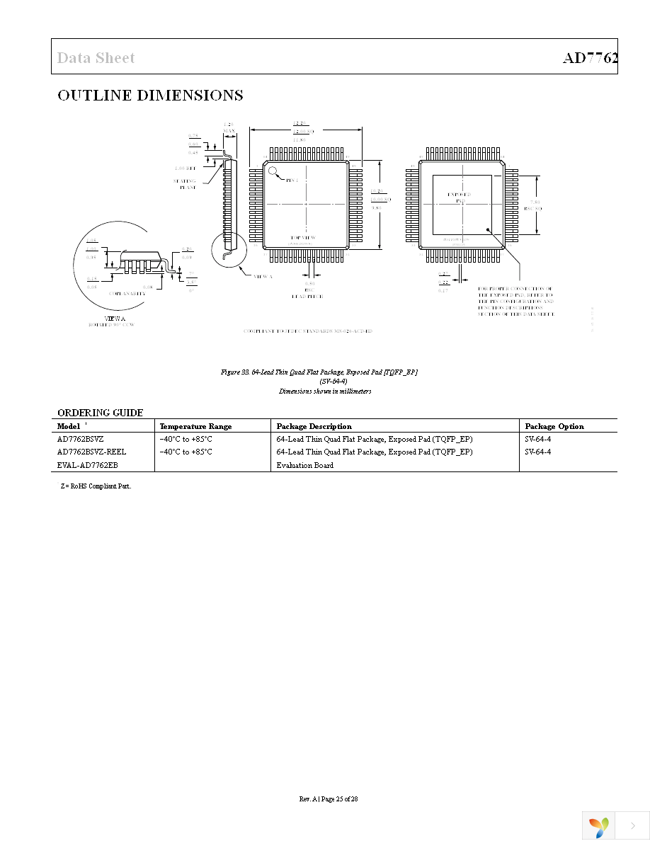 AD7762BSVZ Page 26