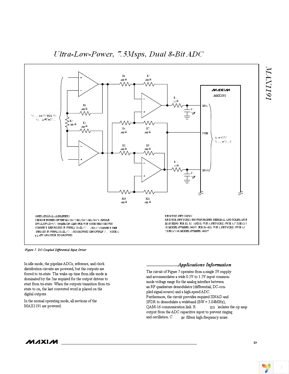 MAX1191ETI+ Page 19