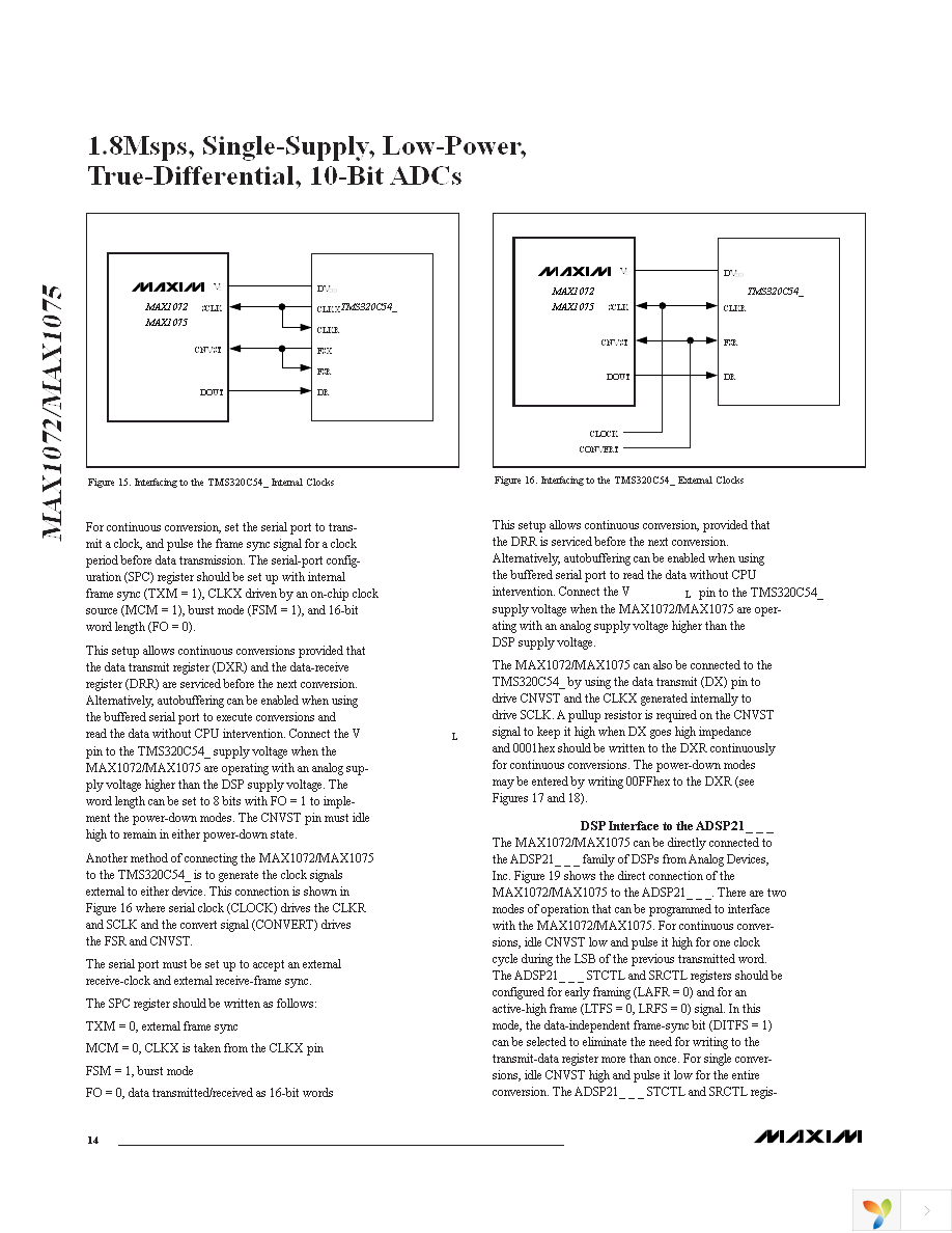 MAX1072ETC+ Page 14