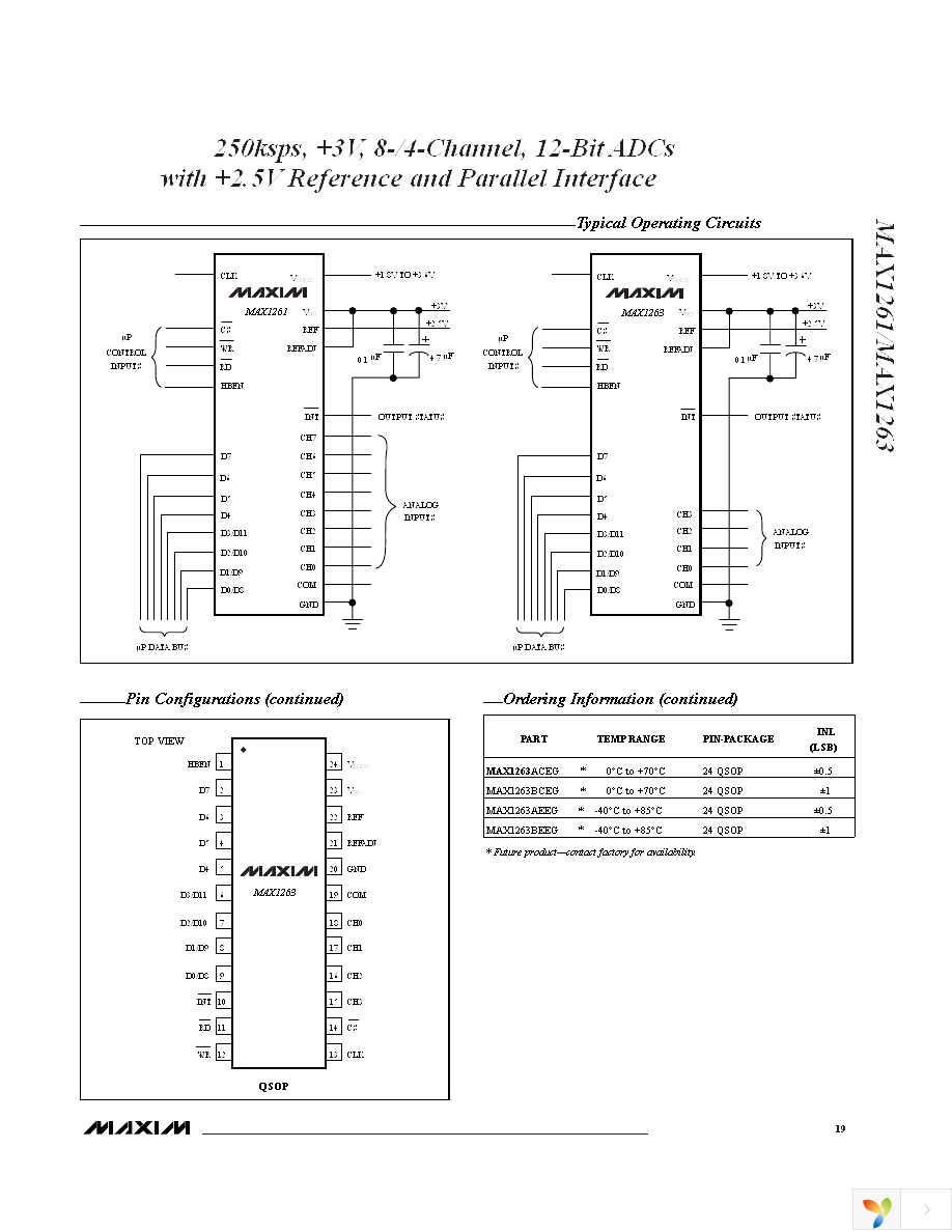 MAX1263BCEG+T Page 19