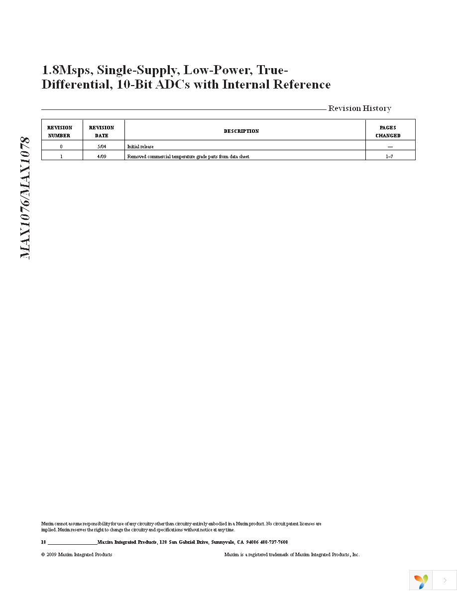 MAX1078ETC+T Page 18