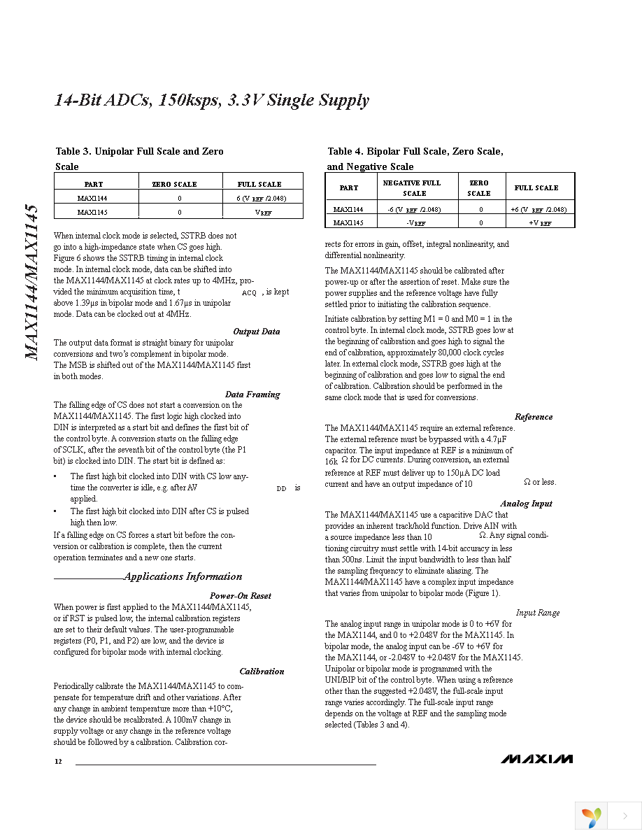 MAX1144BCAP+T Page 12