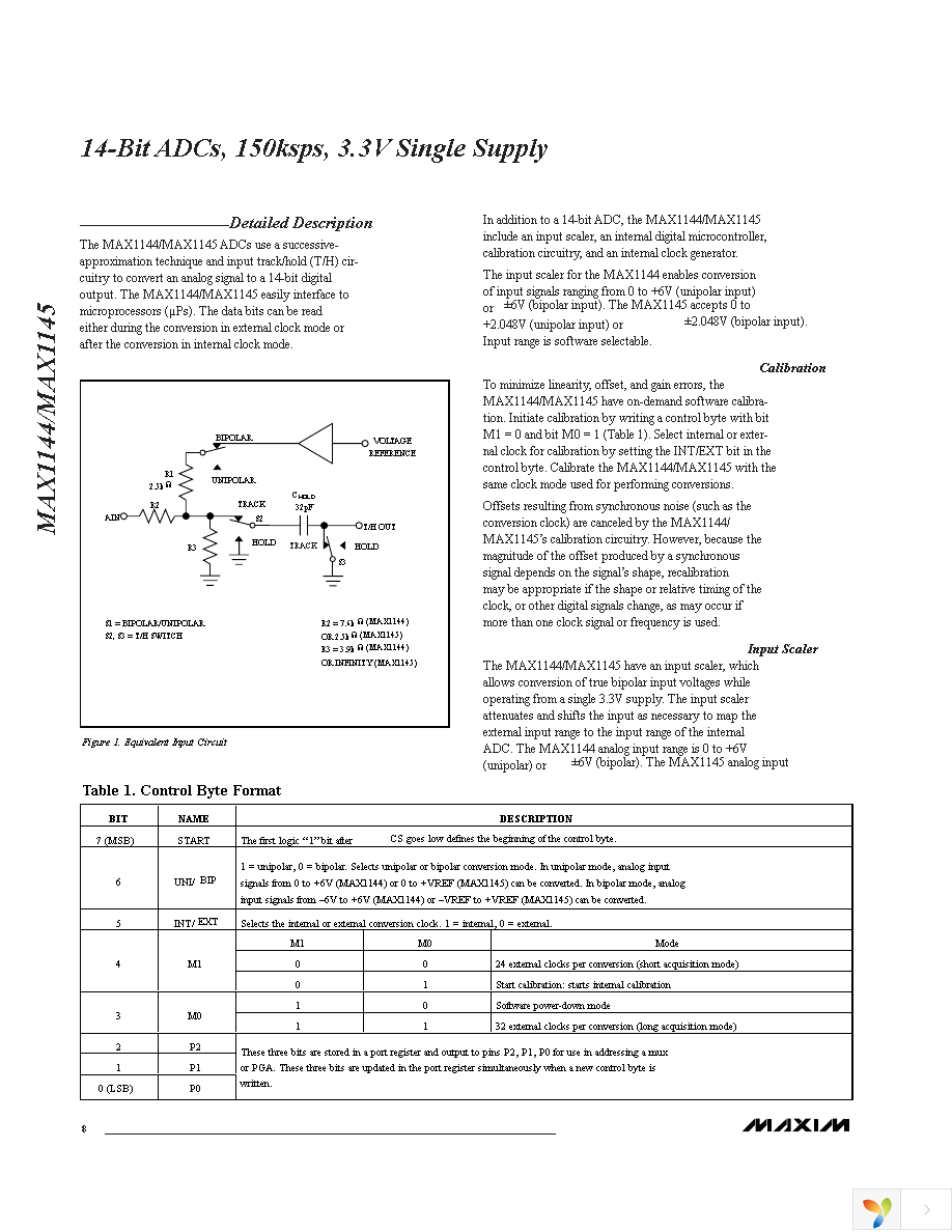 MAX1144BCAP+T Page 8