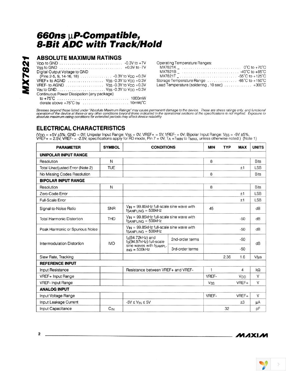 MX7821KR+T Page 2