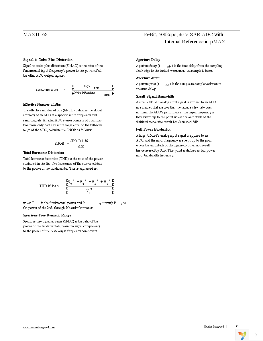 MAX11168EUB+T Page 25