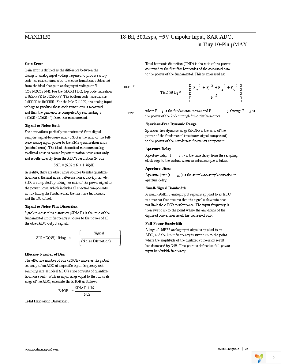 MAX11152EUB+ Page 25