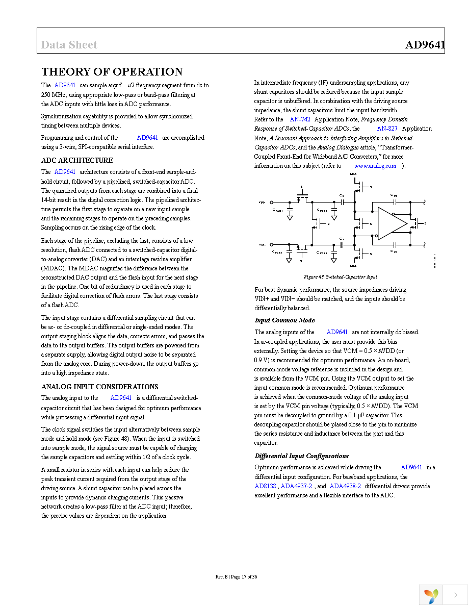 AD9641BCPZRL7-80 Page 17