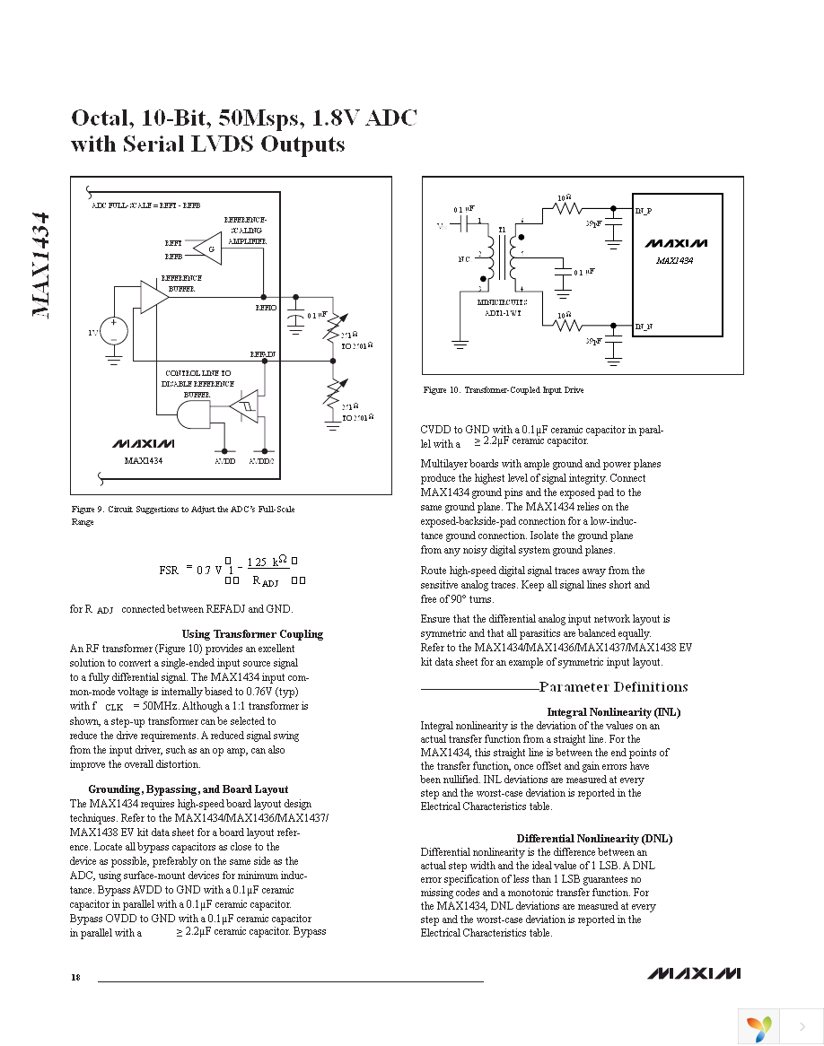 MAX1434ECQ+TD Page 18