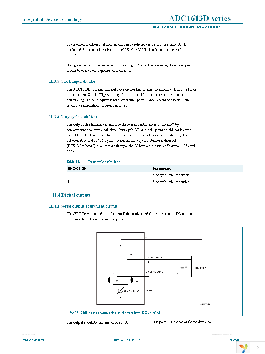 ADC1613D105HN-C18 Page 21