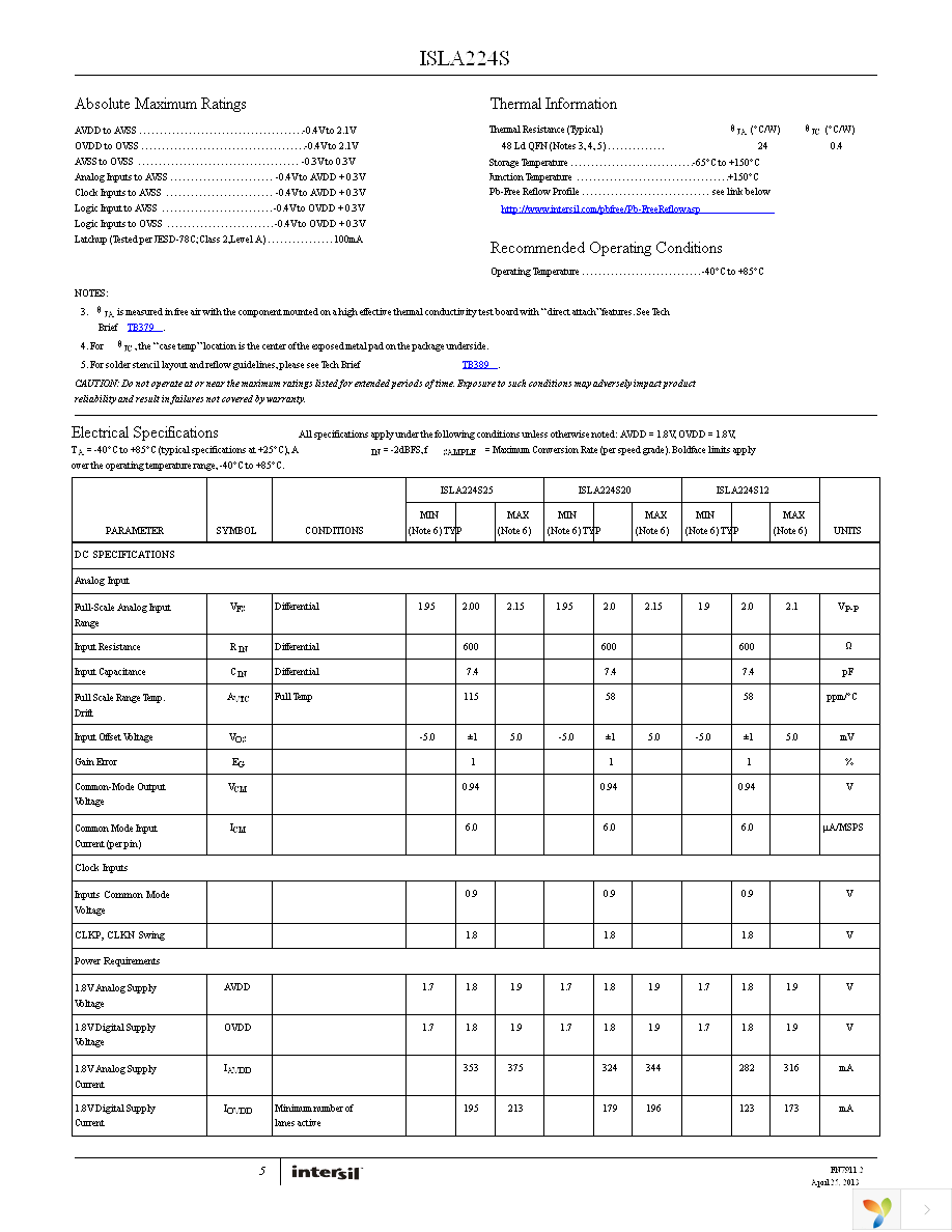 ISLA224S20IR1Z Page 5