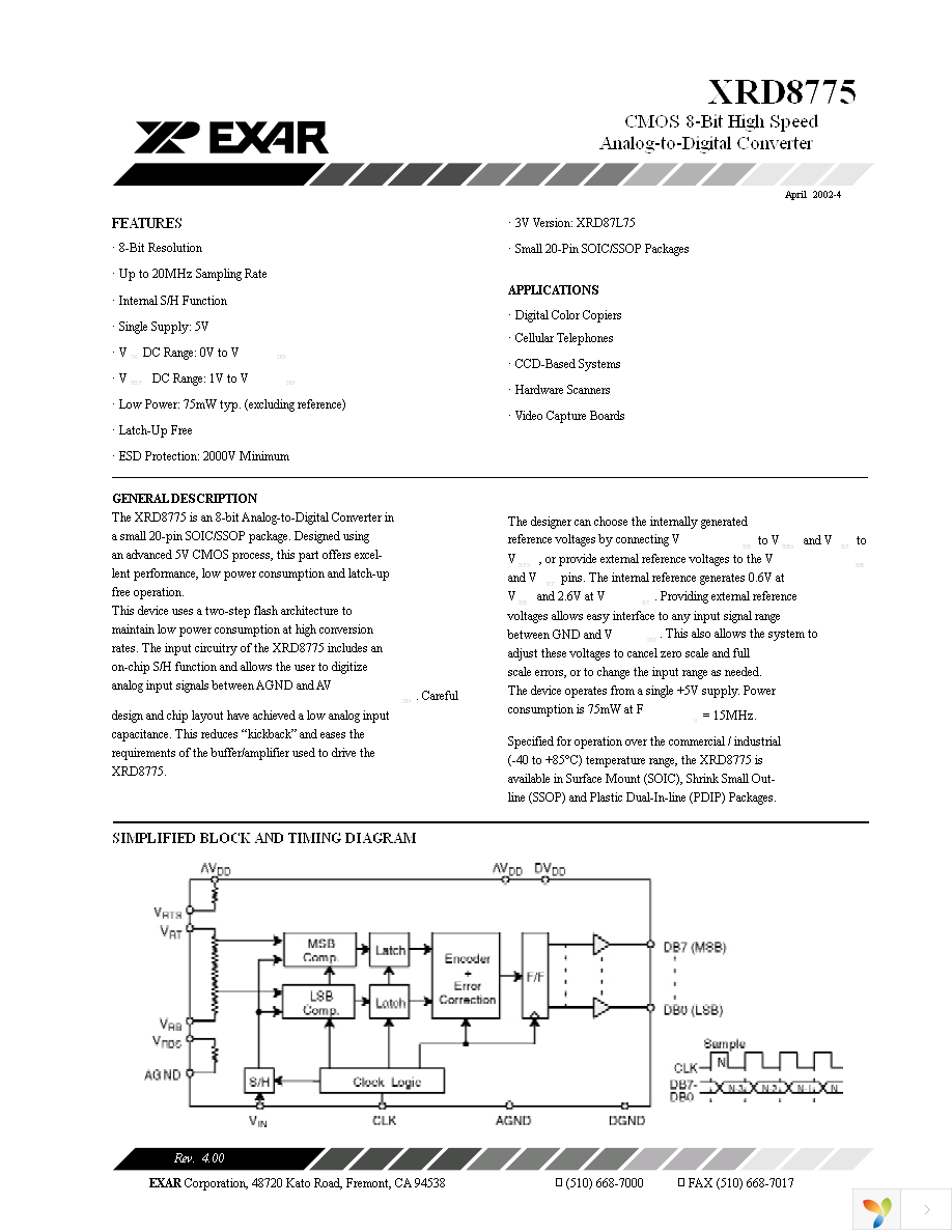 XRD8775AIU Page 1