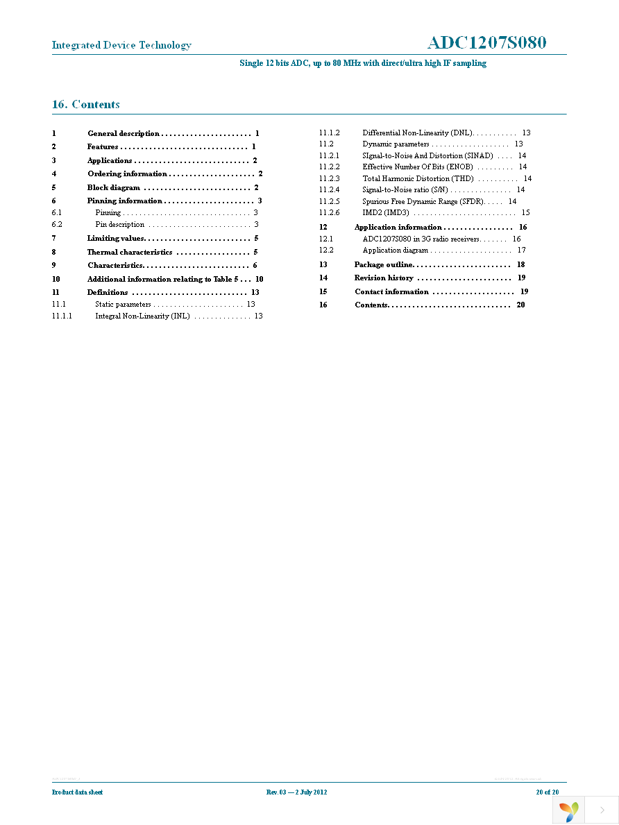 IDTADC1207S080HW-C2 Page 20