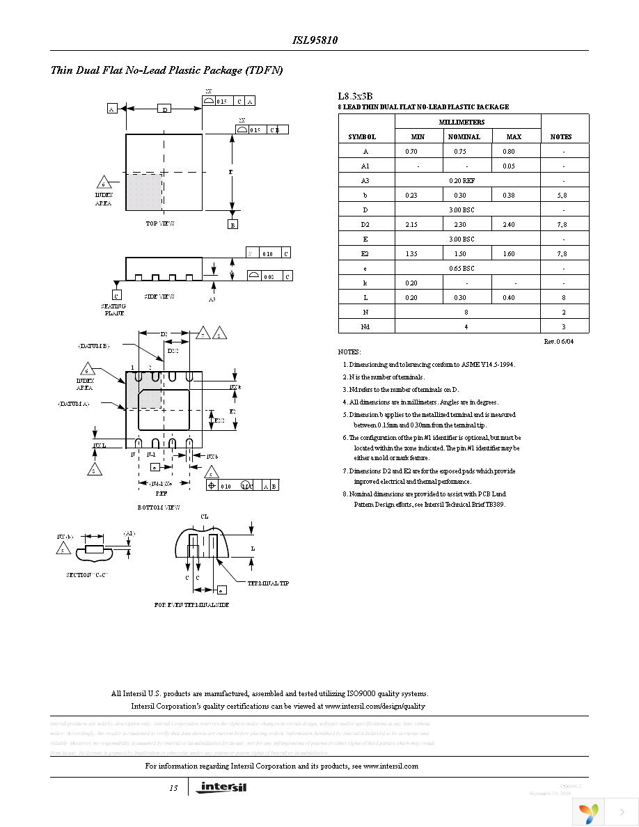 ISL95810UIU8Z-T Page 13