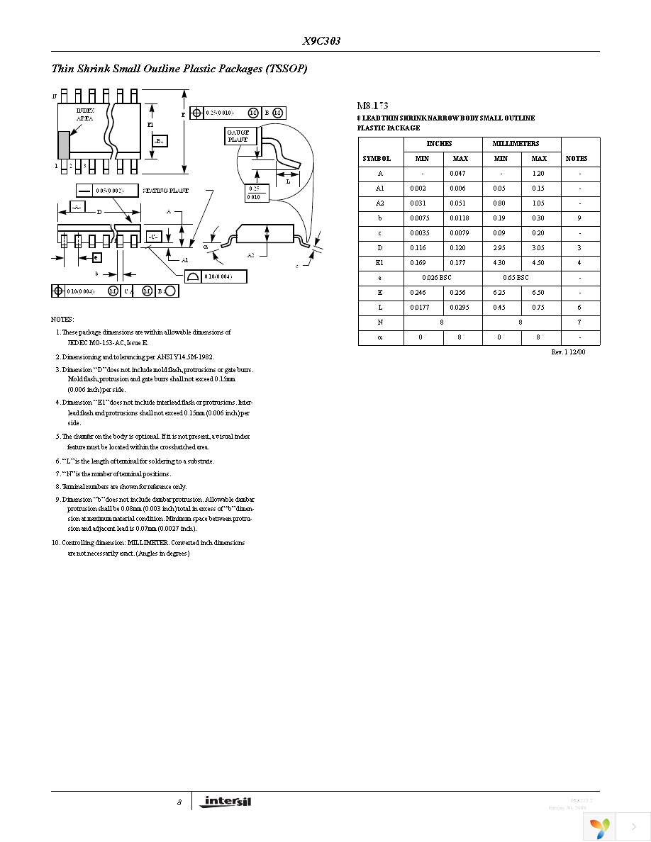 X9C303PZ Page 8