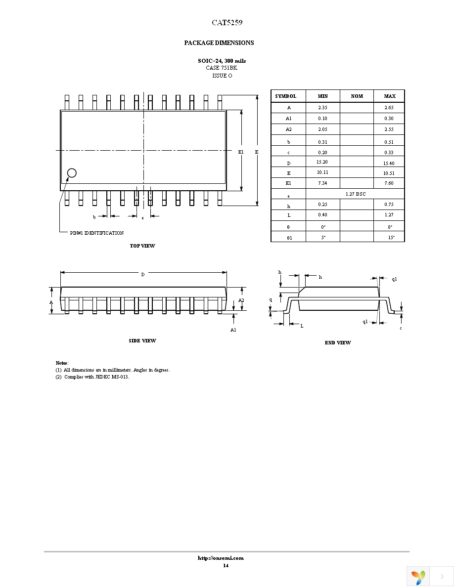 CAT5259YI-00-T2 Page 14