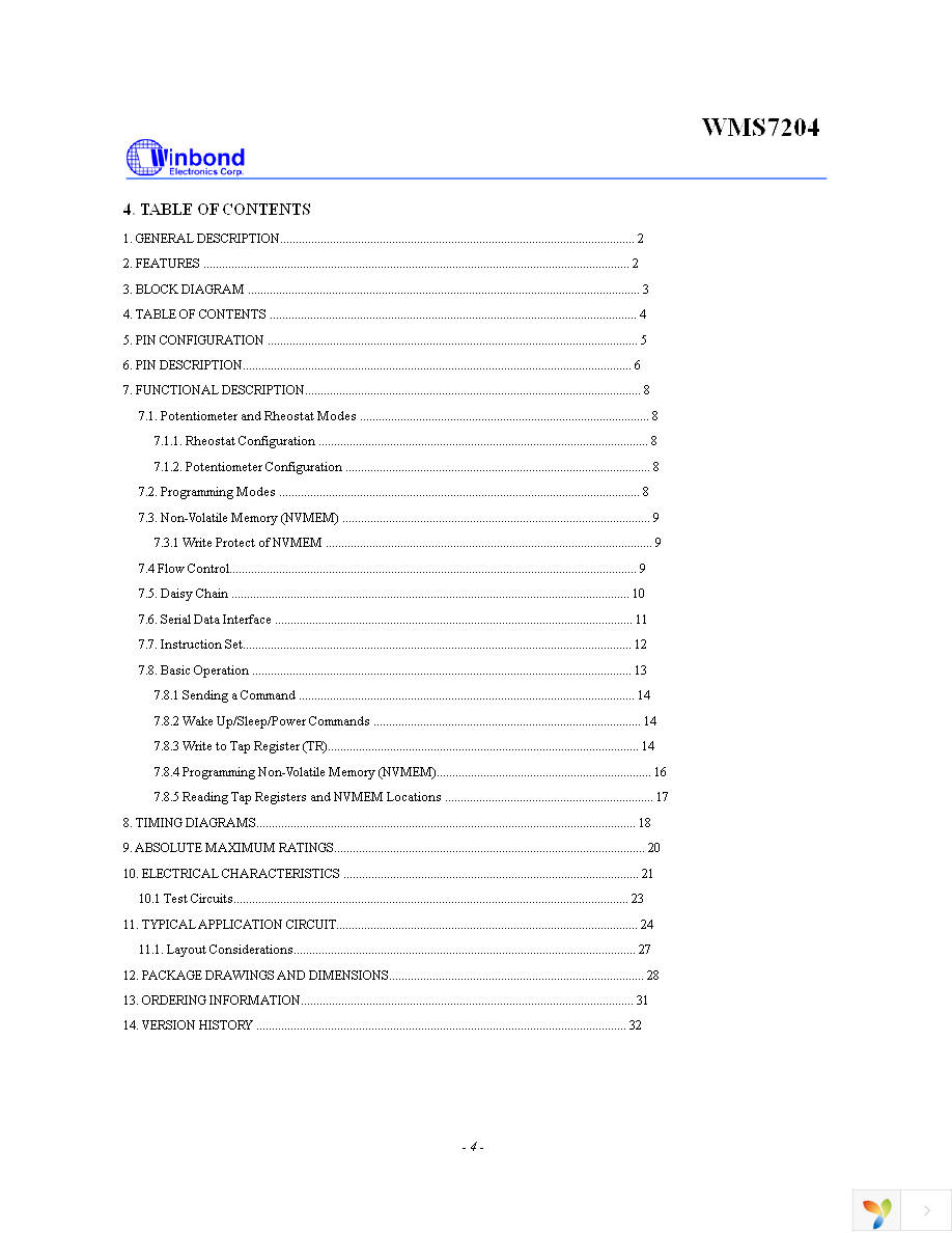 WMS7204050P Page 4