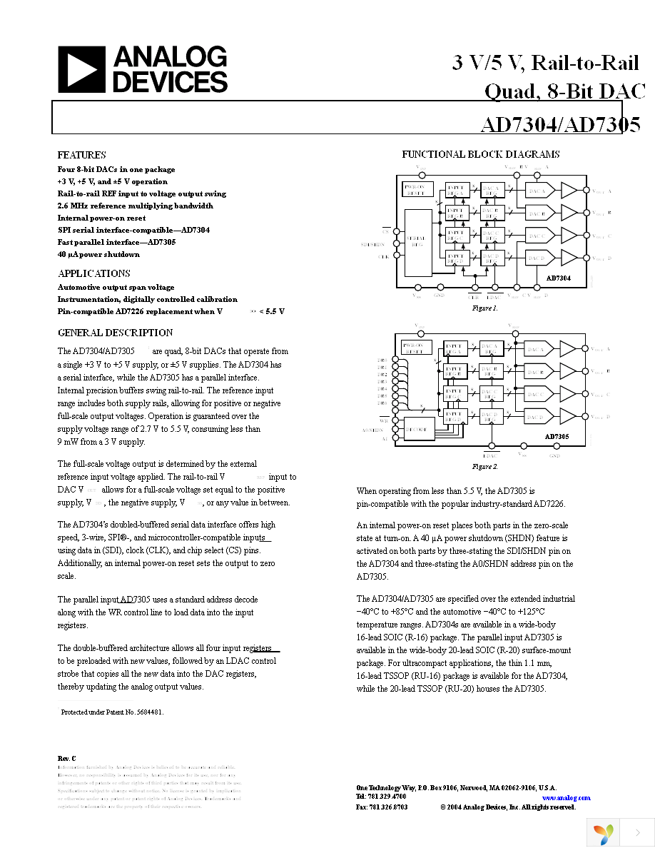 AD7304BRZ Page 1