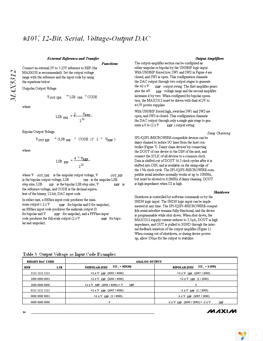 MAX5312EAE+ Page 16