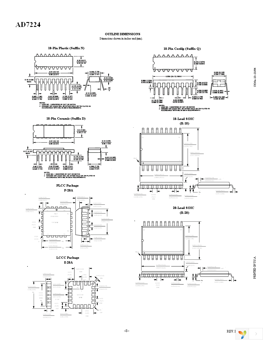 AD7224KRZ-18 Page 8