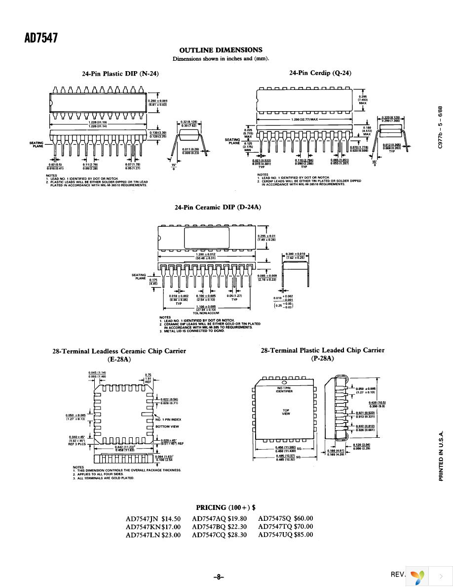 AD7547KNZ Page 8