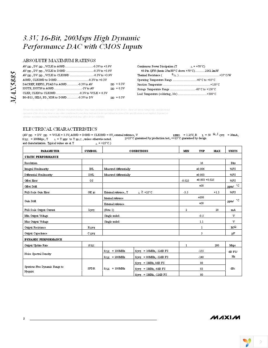 MAX5885EGM+D Page 2