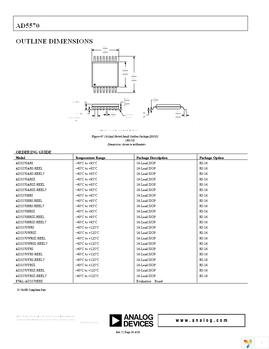 AD5570ARSZ Page 24