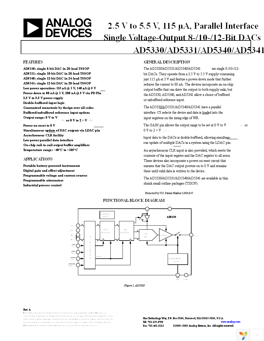 AD5330BRUZ Page 1