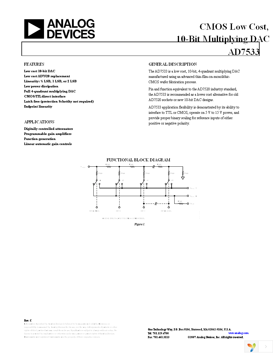 AD7533JNZ Page 1