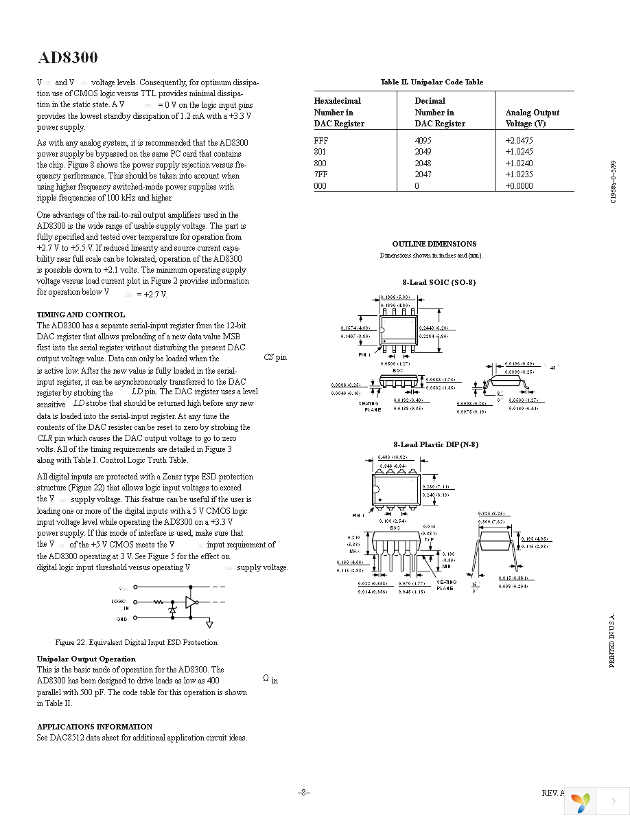 AD8300ARZ Page 8