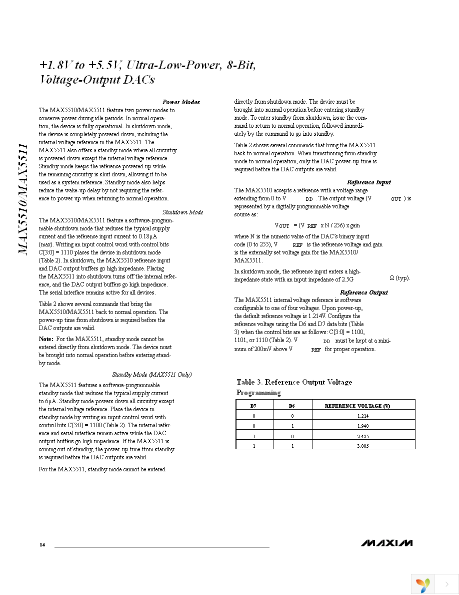 MAX5510ETC+ Page 14