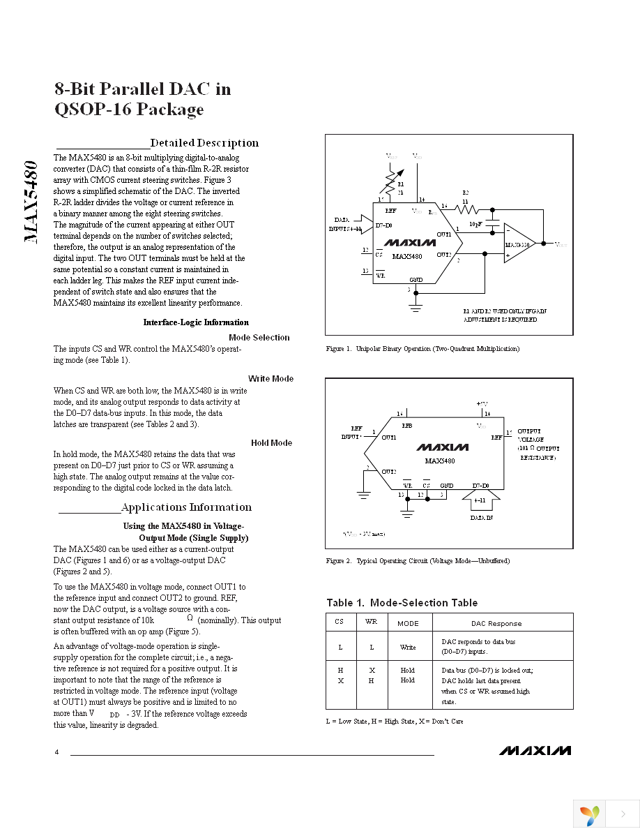 MAX5480BEEE+ Page 4