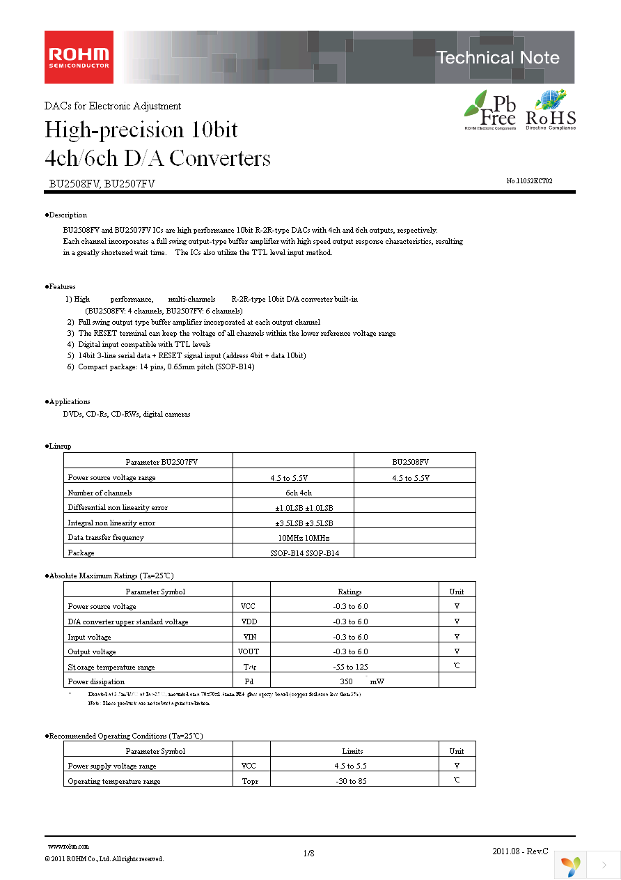 BU2508FV-E2 Page 1