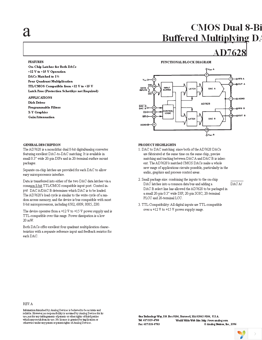 AD7628KNZ Page 1