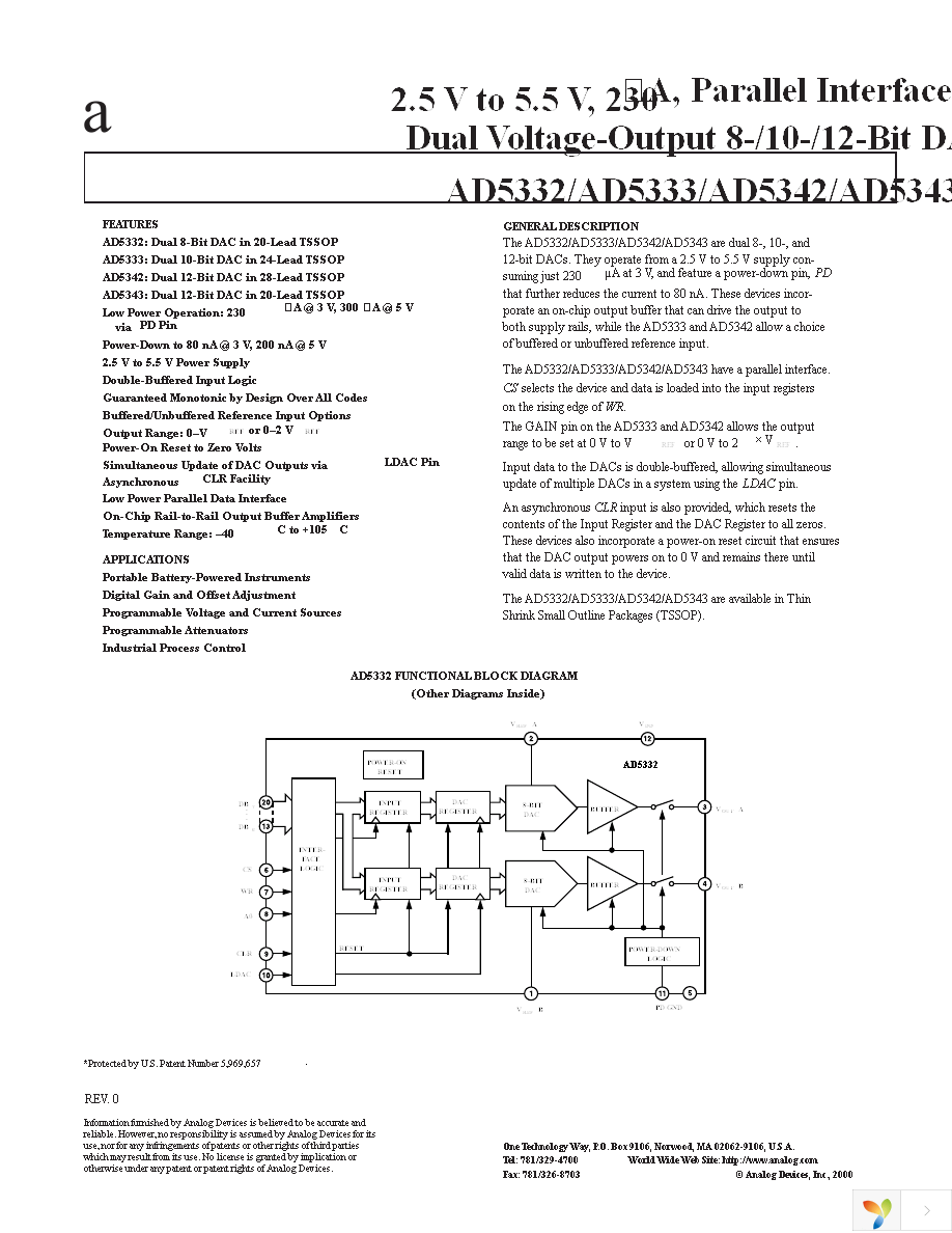 AD5333BRUZ Page 1