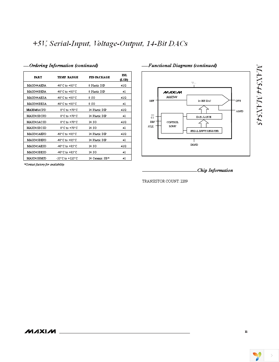 MAX544BCSA+ Page 11