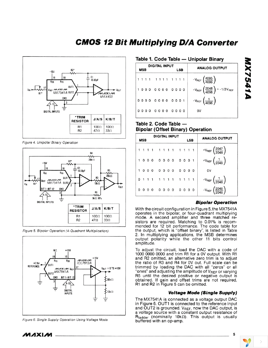 MX7541AKN+ Page 5