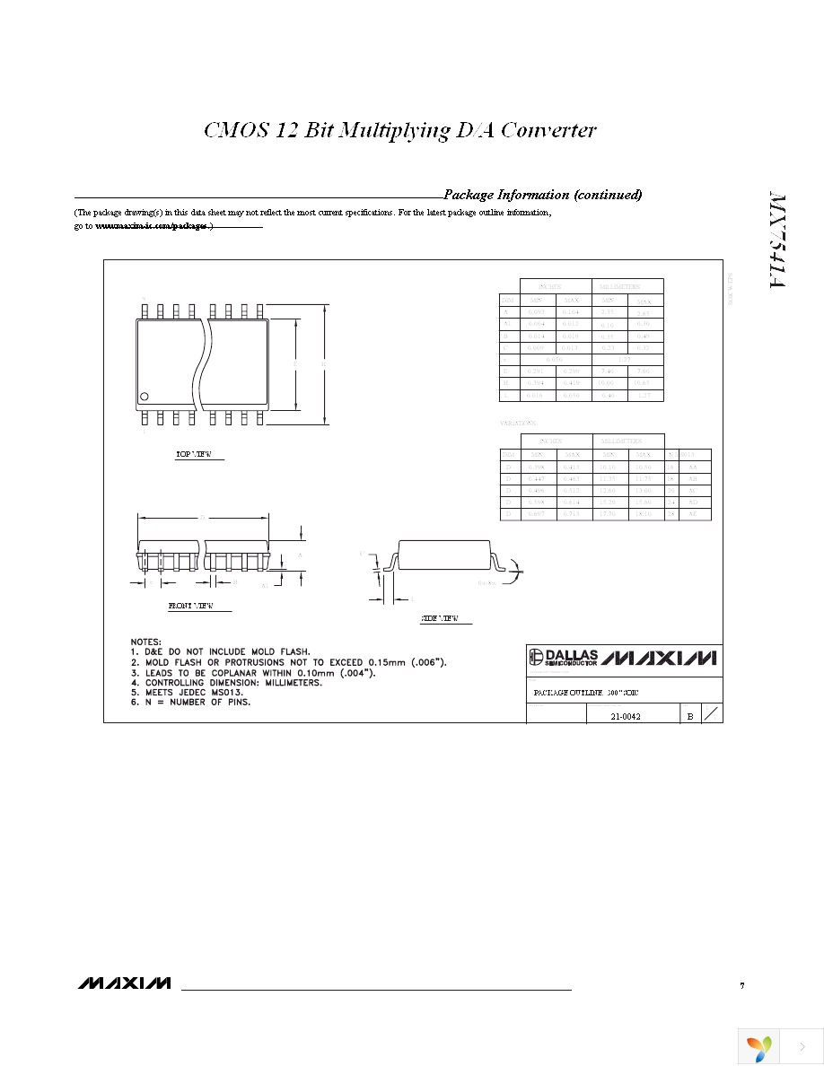 MX7541AKN+ Page 8