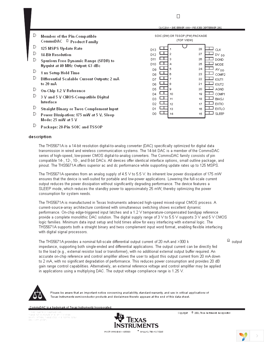 THS5671AIPW Page 1