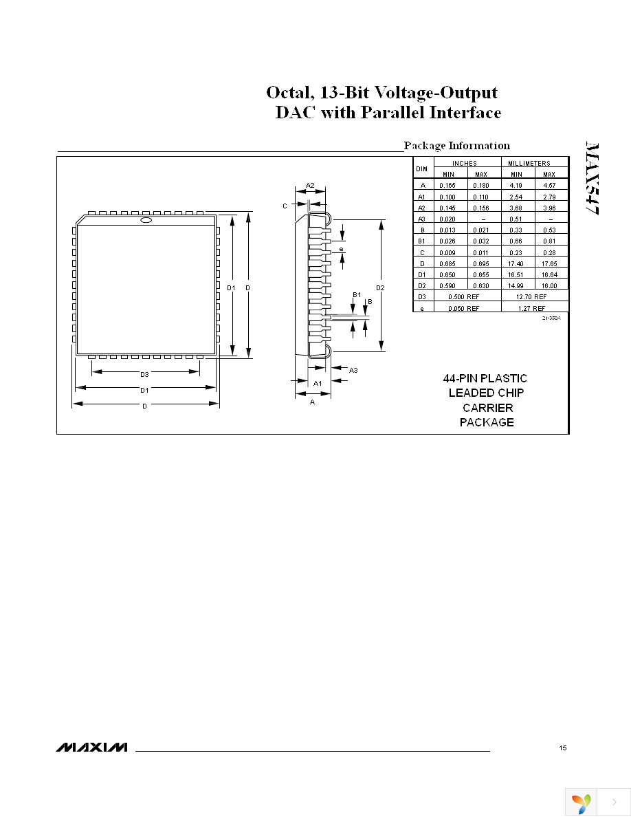 MAX547BCQH+D Page 15