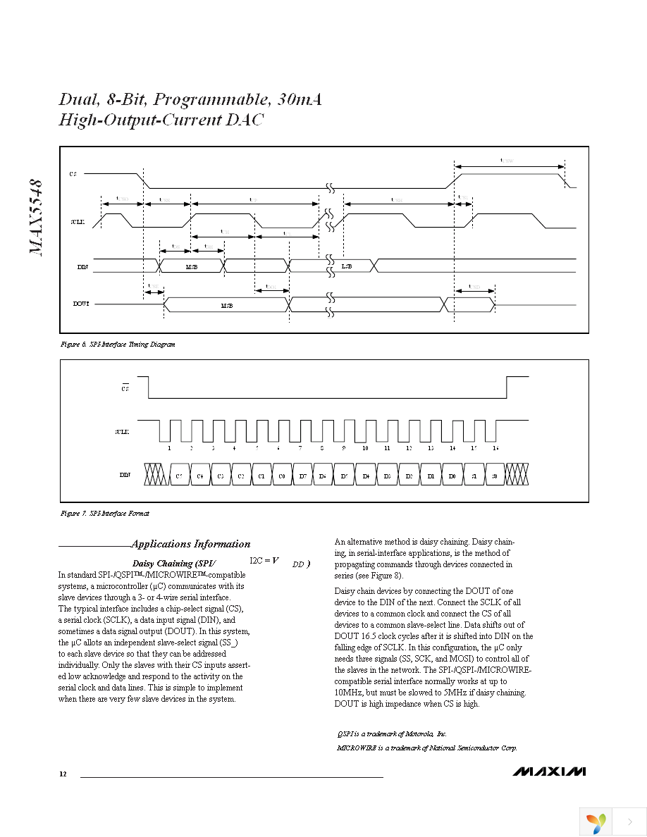 MAX5548ETE+ Page 12