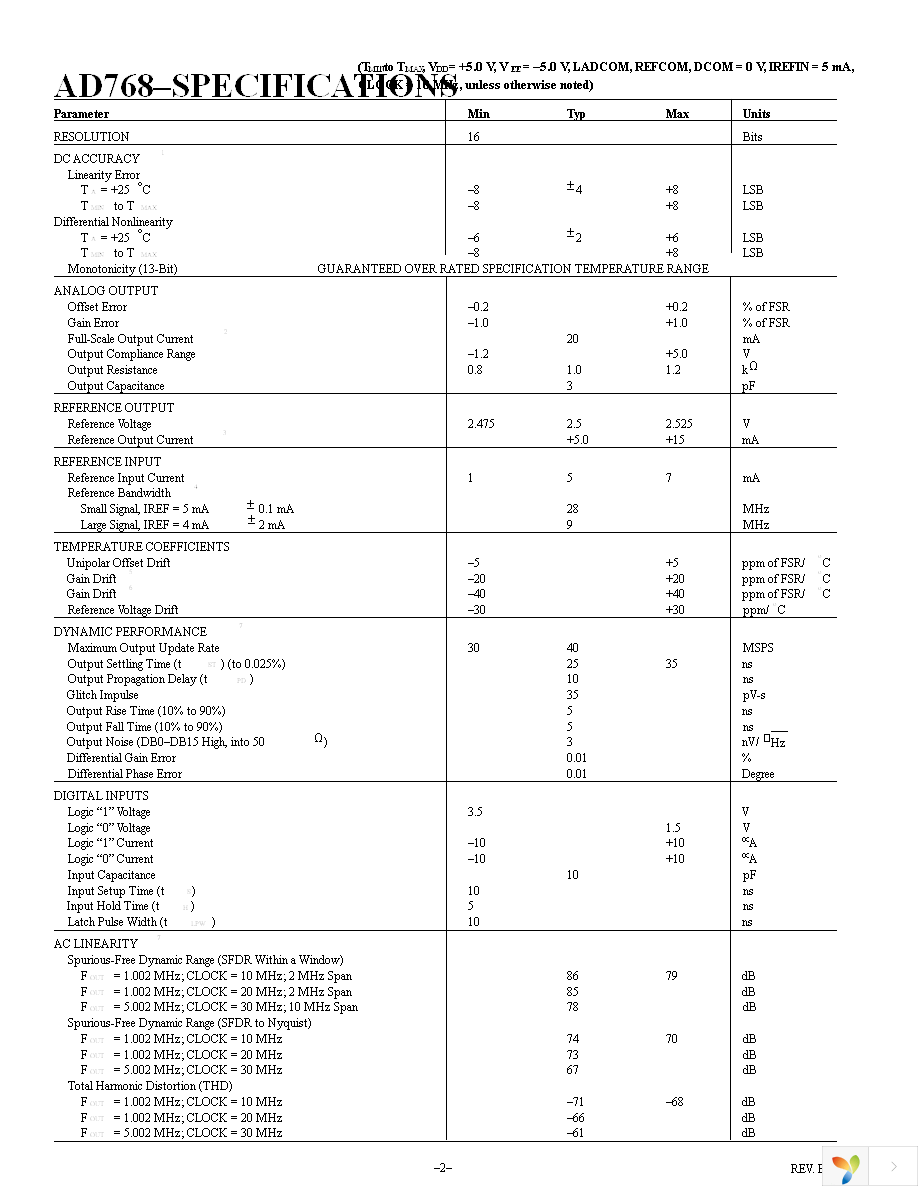 AD768ARZ Page 2