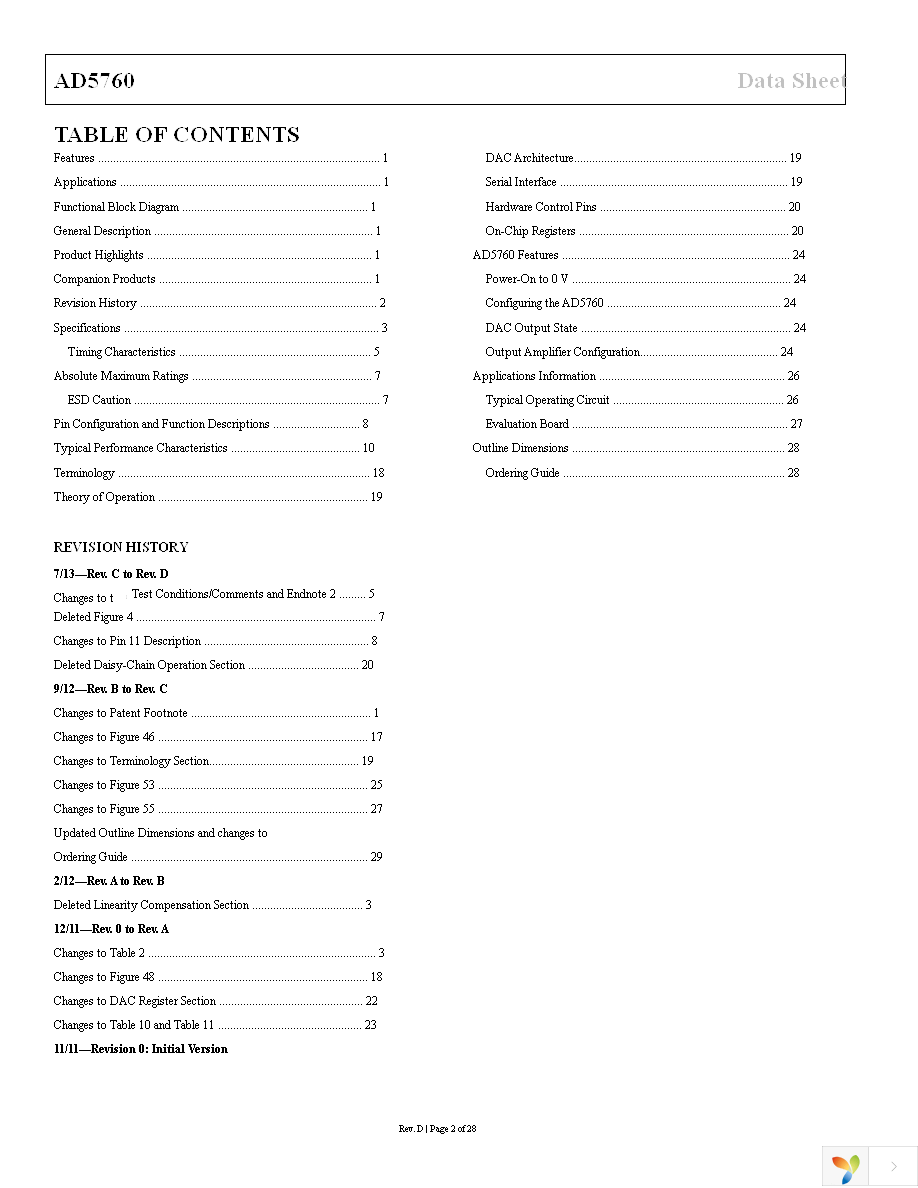 AD5760BCPZ Page 2