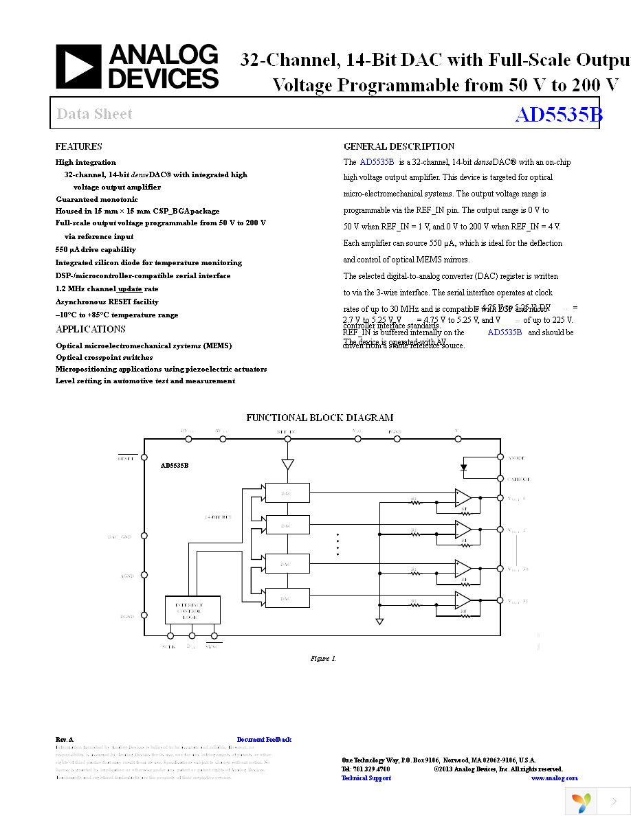 AD5535BKBCZ Page 1